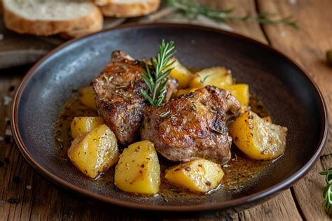Agnello sardo in umido con patate