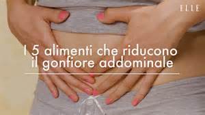 Alimenti consigliati per ridurre il gonfiore addominale