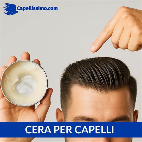 Applicazione della cera per capelli