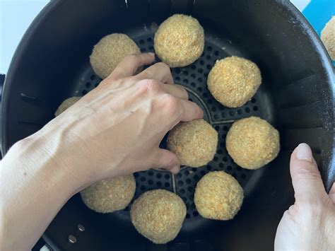 Arancini nella friggitrice ad aria