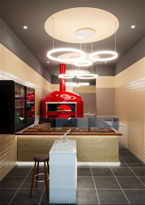 Arredamento tipico di una pizzeria