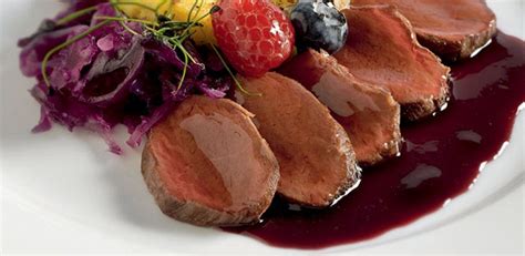 Arrosto in Salsa di Mirtilli