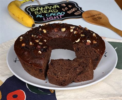 Banana bread al cacao light