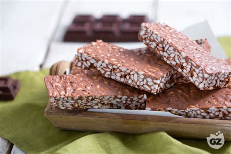 Barrette di riso soffiato e cioccolato