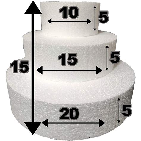Basi di polistirolo per torte finte