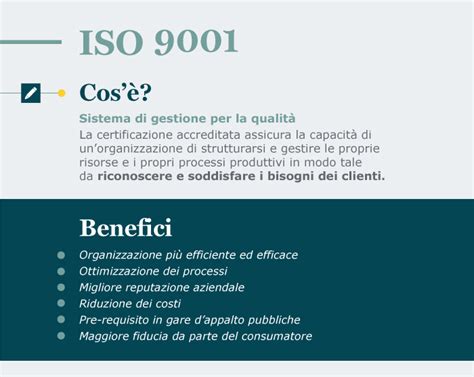 Benefici ISO 9001