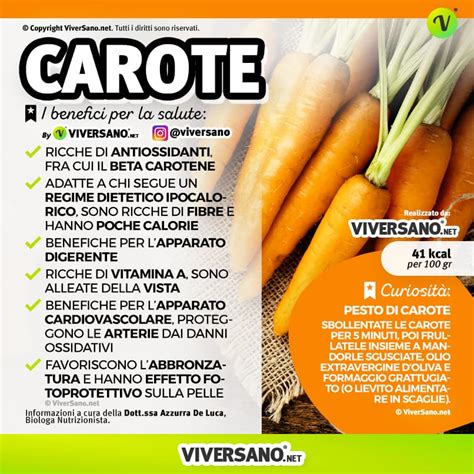 Benefici delle Carote