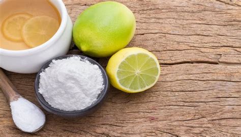 Bicarbonato di sodio e limone