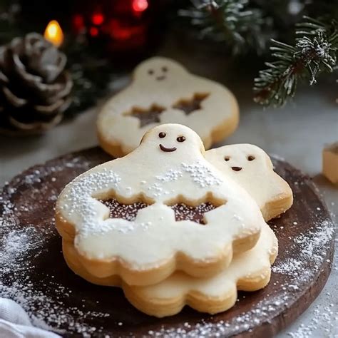 Biscotti a forma di pupazzo di neve