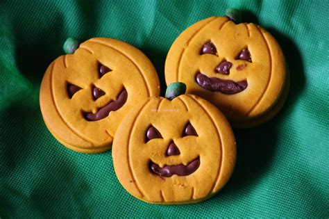 Biscotti a forma di zucca
