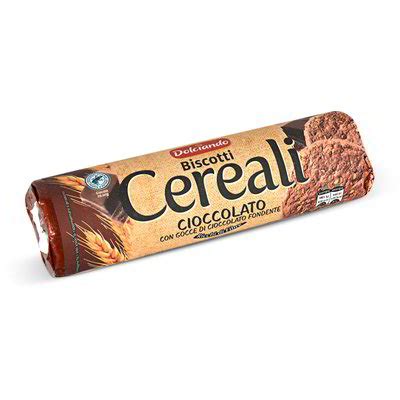 Biscotti ai cereali e cioccolato