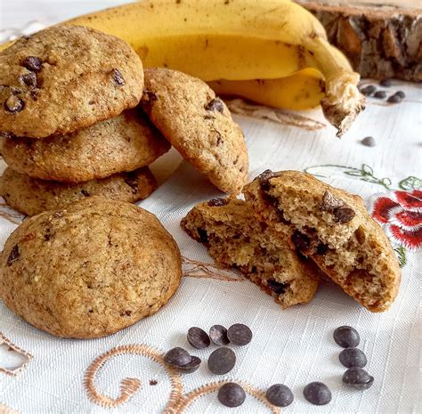 Biscotti alla banana e cioccolato