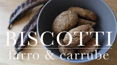 Biscotti con farina di carrube
