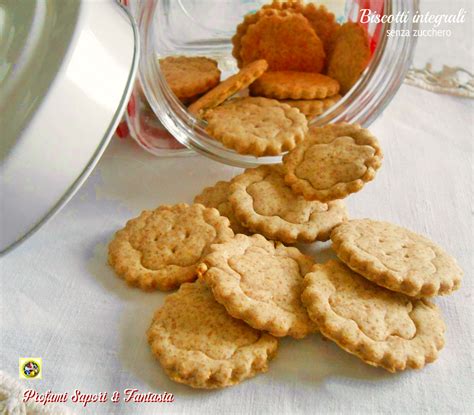 Biscotti integrali senza zucchero