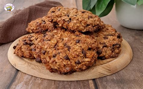Biscotti mela avena cioccolato