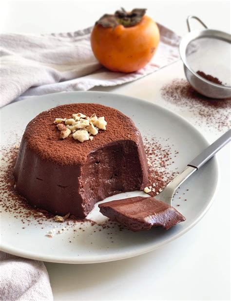 Budino di Cachi e Cioccolato in preparazione