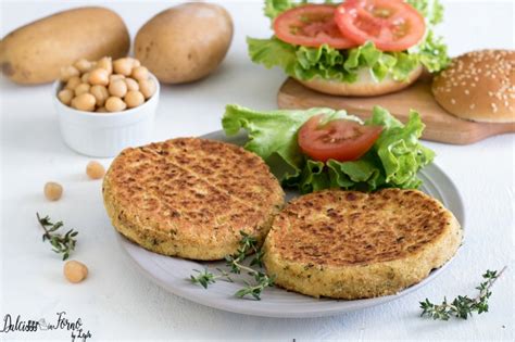 Burger vegetale di ceci e verdure