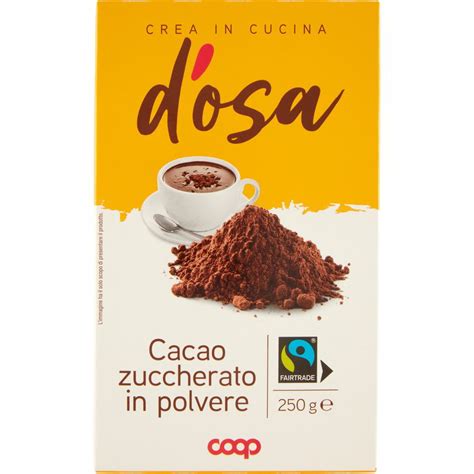 Cacao zuccherato in polvere