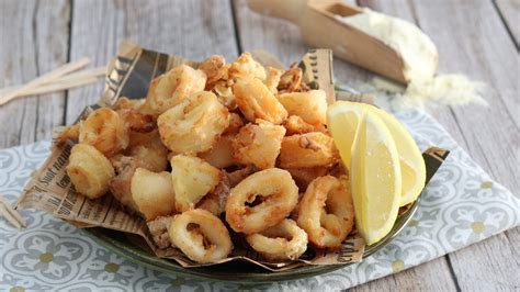 Calamari fritti in friggitrice ad aria