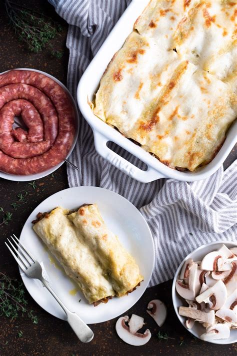 Cannelloni Ricotta Funghi e Salsiccia