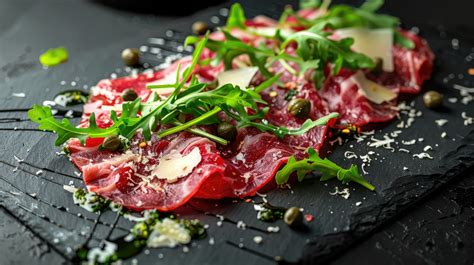 Carpaccio di manzo con rucola e parmigiano