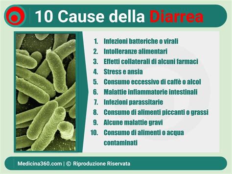 Cause della diarrea