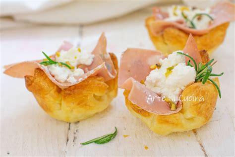 Cestini con ricotta e mortadella