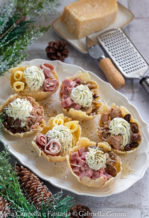 Cestini di cialda di formaggio