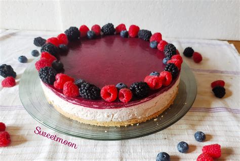 Cheesecake cotta con marmellata ai frutti di bosco