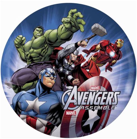 Cialda per torta Avengers