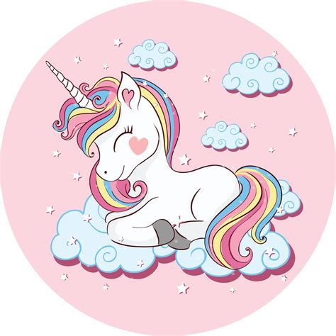 Cialda per torta unicorno