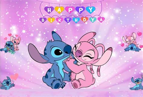 Cialda torta Stitch e Angel