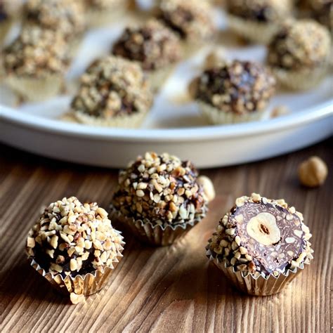 Cioccolatini Rocher fatti in casa