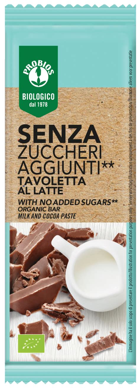 Cioccolato al latte senza zucchero