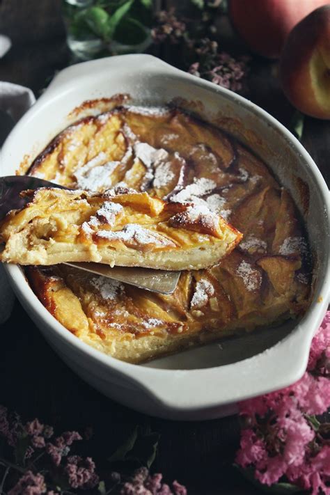 Clafoutis di pesche e mandorle