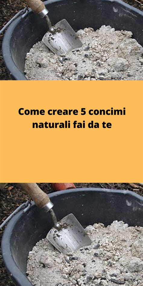 Concimi naturali fai da te