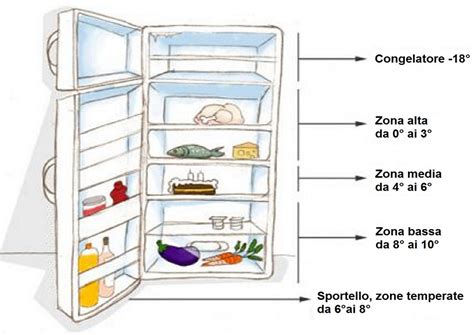Conservazione alimenti in frigo
