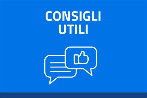 Consigli utili