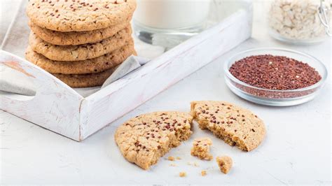 Consistenza interna dei biscotti ai semi di lino