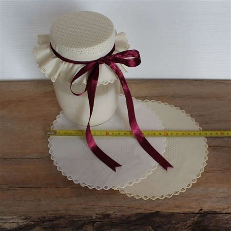 Copri tappo in tessuto per barattoli