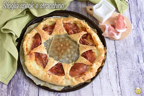 Corona di sfoglia con speck e stracchino