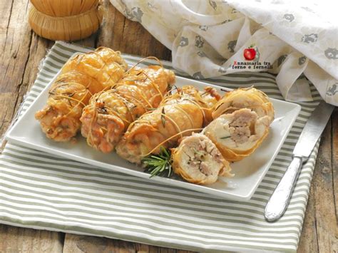 Cosce di Pollo Disossate Ripiene con Funghi