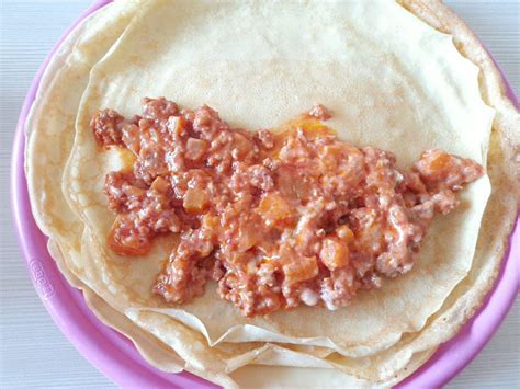 Crêpes Ripiene al Ragù e Zucca