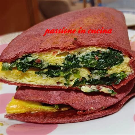 Crêpes alla barbabietola farcite