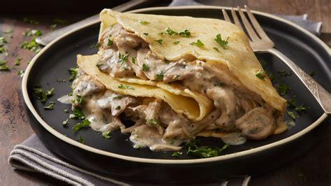 Crêpes con funghi