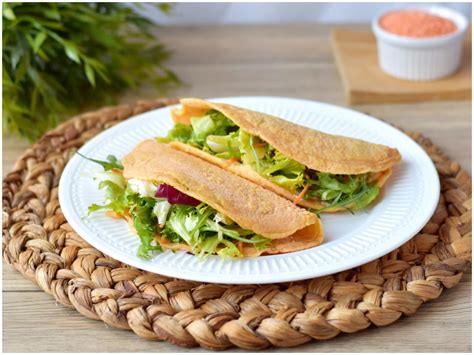 Crêpes di lenticchie farcite