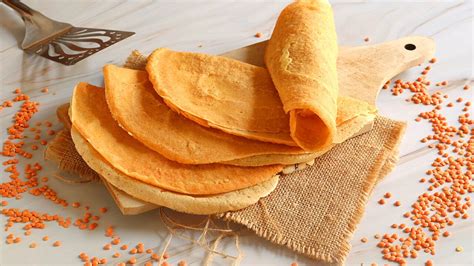 Crêpes di lenticchie rosse