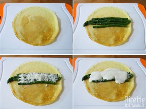 Crepes agli asparagi pronte