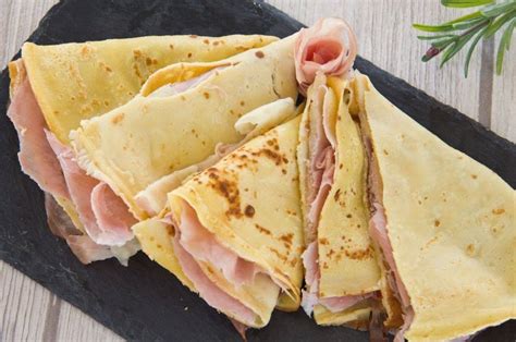 Crepes al prosciutto e formaggio