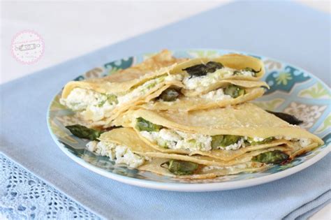 Crepes con Asparagi e Ricotta